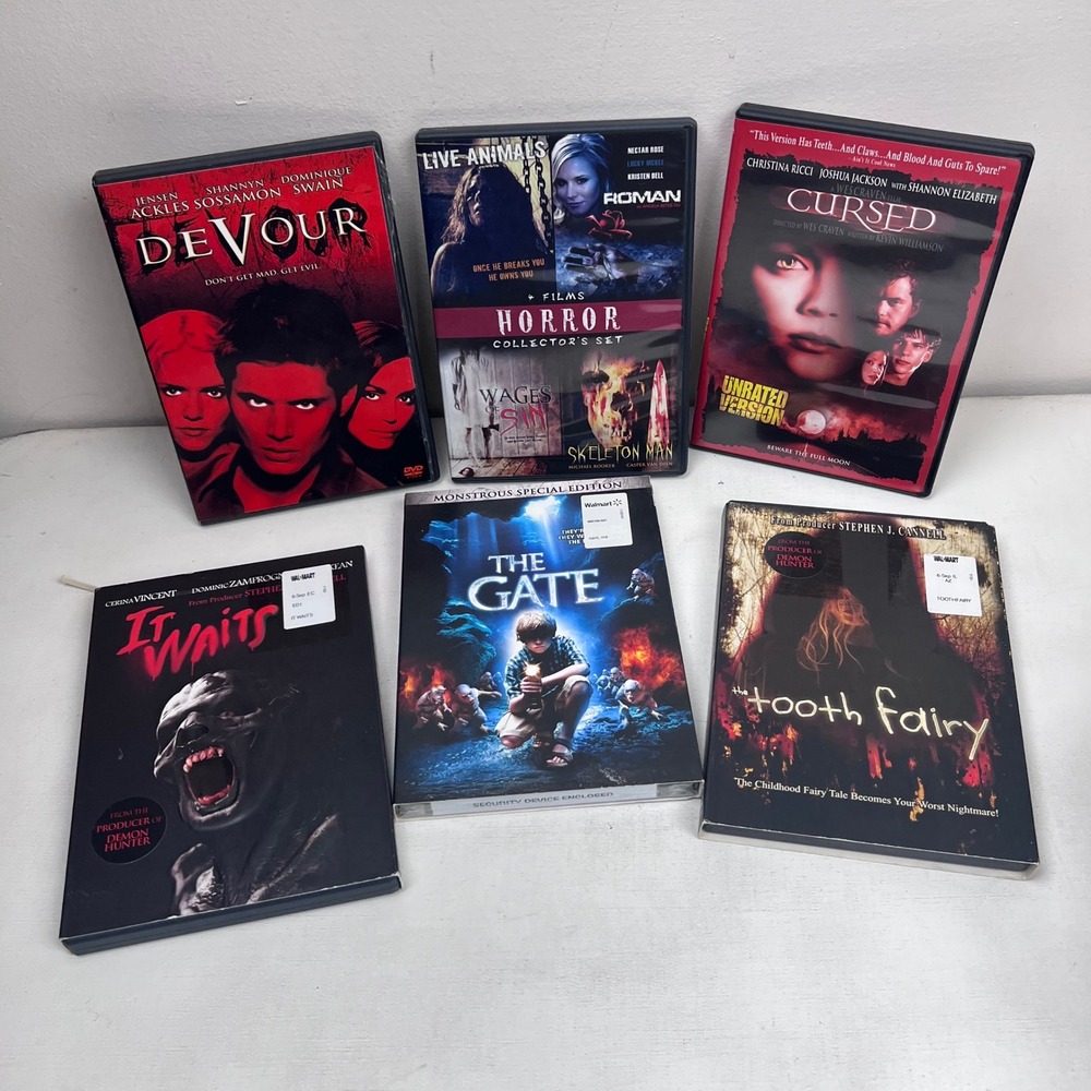 Horror DVD Lot Cursed Unrated The Gate Special Edition Devour It Waits 6pk